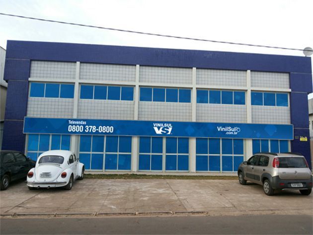 Fachada da nova unidade da Vinilsul, em Brasília