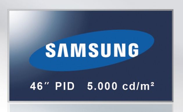 Display da Samsung é indicado para instalações públicas