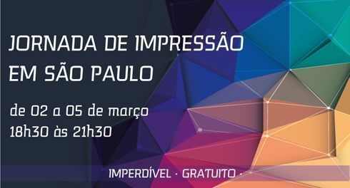 Jornada de impressão ocorre entre os dias 2 e 5 de março, em São Paulo